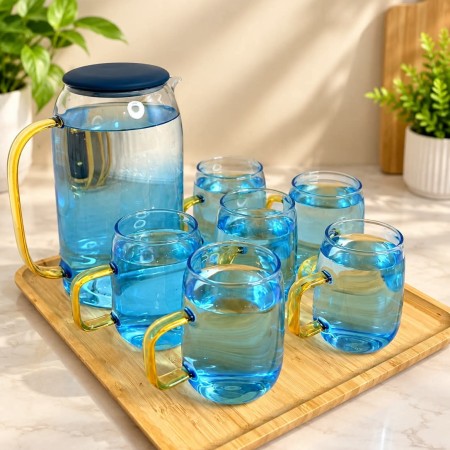 7pcs Blue Jug Set